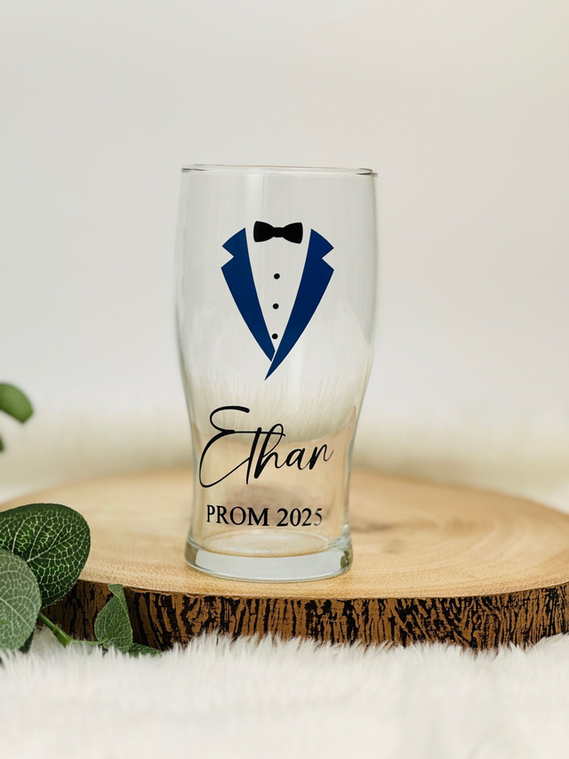 Personalised Prom Pint Glass