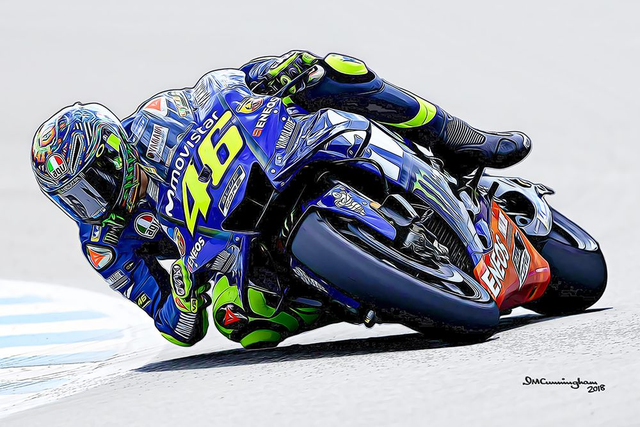 C181002 Yamaha YZR-M1 MOTOGP18 Movistar #120 Valentino Rossi