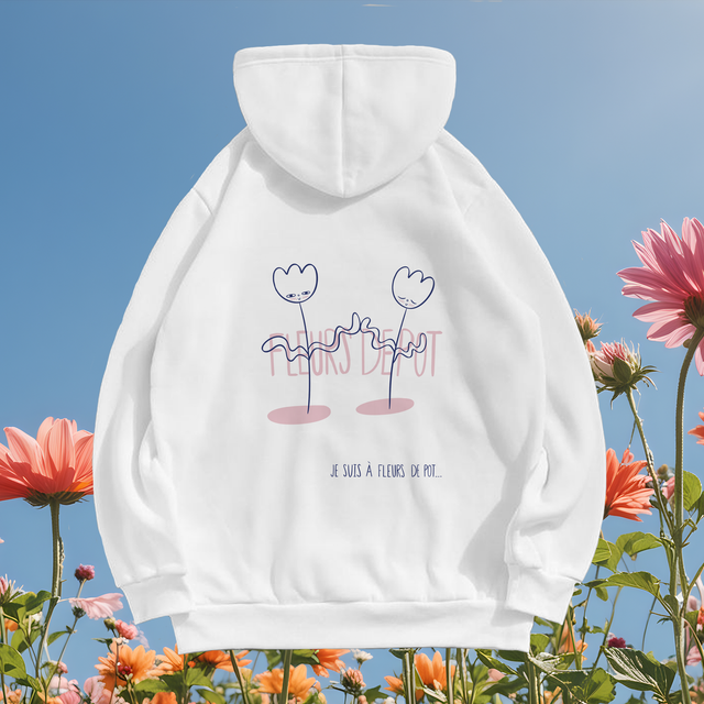 Sweat-shirt &quot;à fleurs de pot&quot;