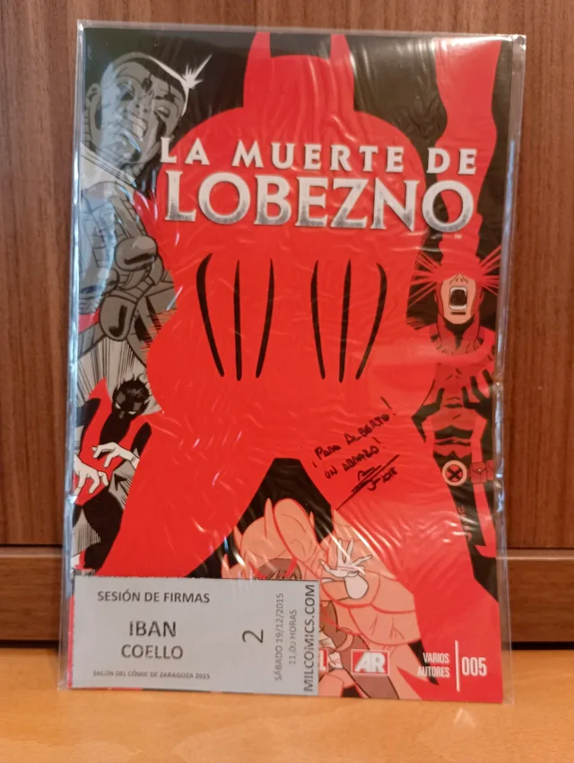 Cómic La Muerte de Lobezno Nº5 firmado por Iban Coello
