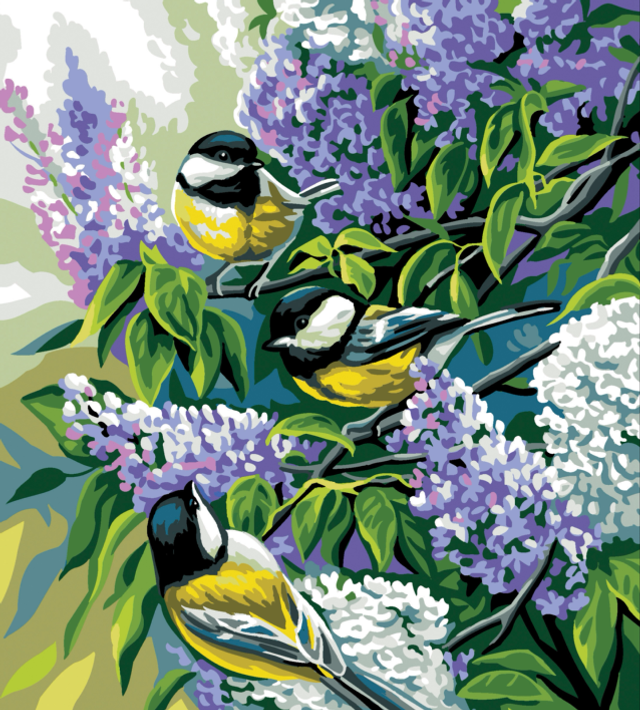 Canvas: Royal Paris: The Chickadees