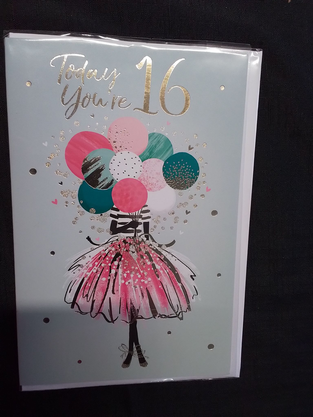 16th Birthday Card 