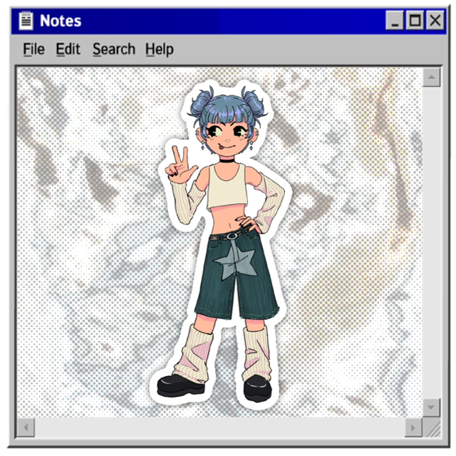 Blue ! glossy vinyl sticker 