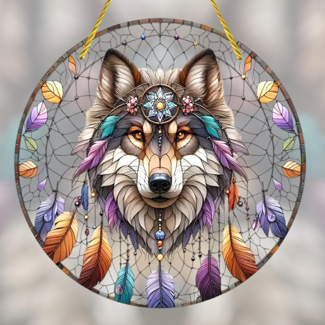 Capteur de soleil "Loup"