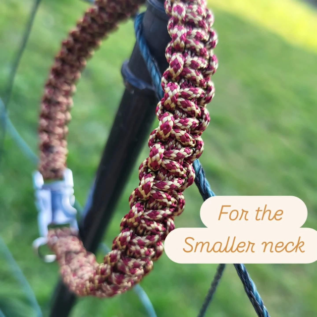 12mm wide paracord cobra weave collars 