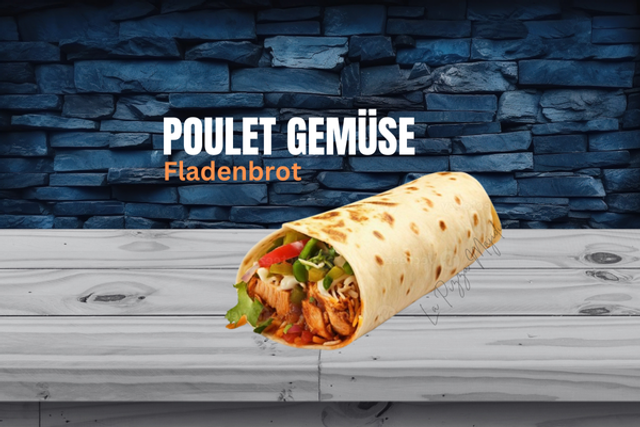 Poulet Gemüse im (Fladenbrot)