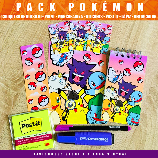 Pack Papelería Pokémon 