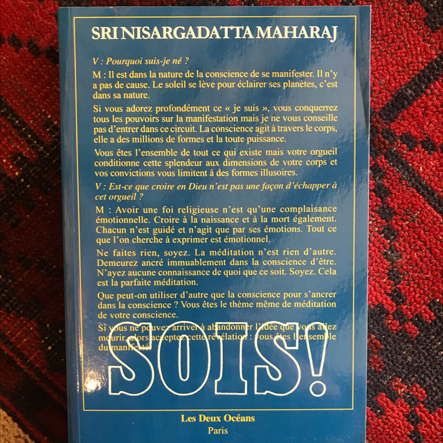 MAHARAJ Nisargadatta - Sois!