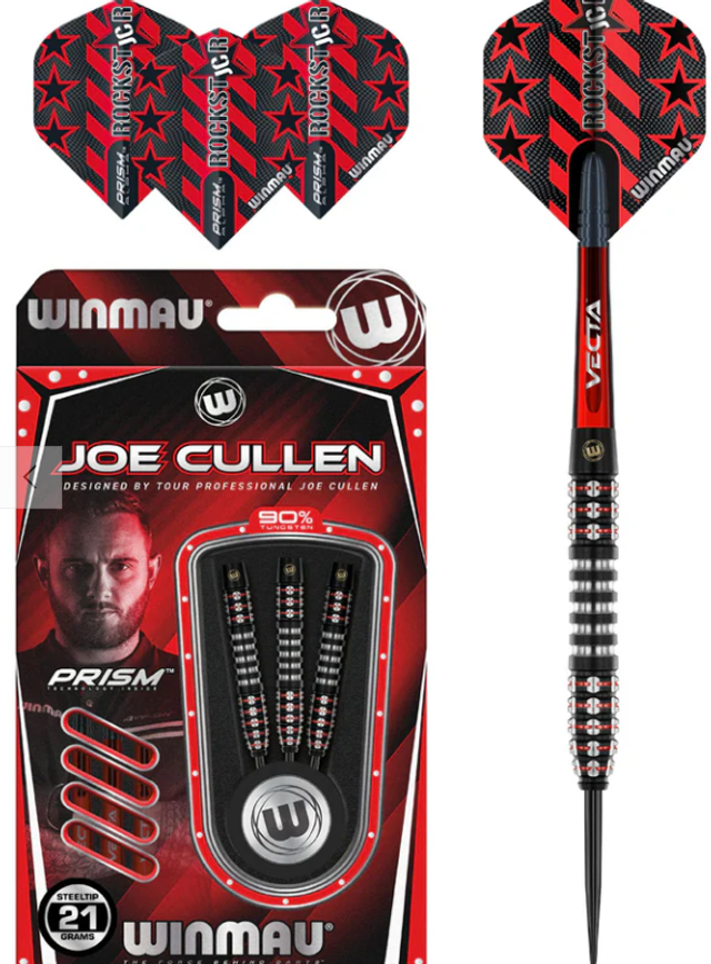 Joe Cullen Ignition Series 90% Tungsten Steel Tip Darts 23g by Winmau