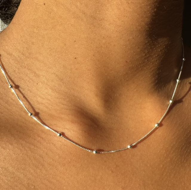 Corrente bolinhas 45cm