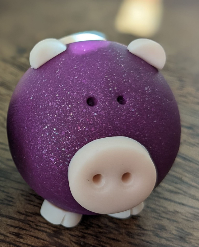Sparkly "plum" piggies 