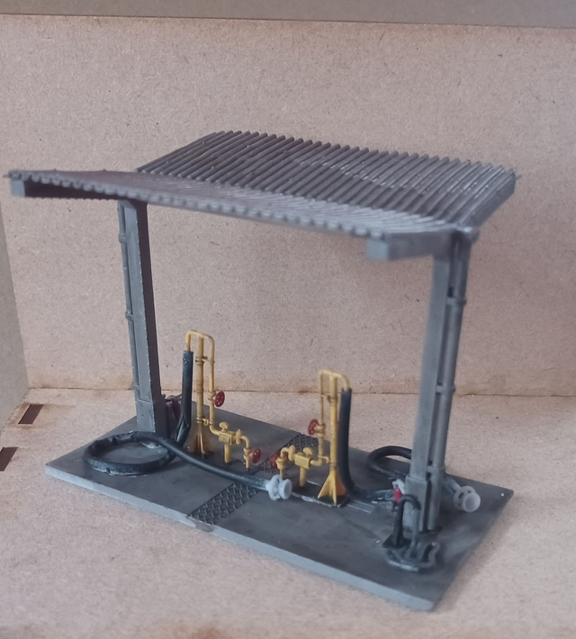 4mm Locomotive Refueling Shelter Kit