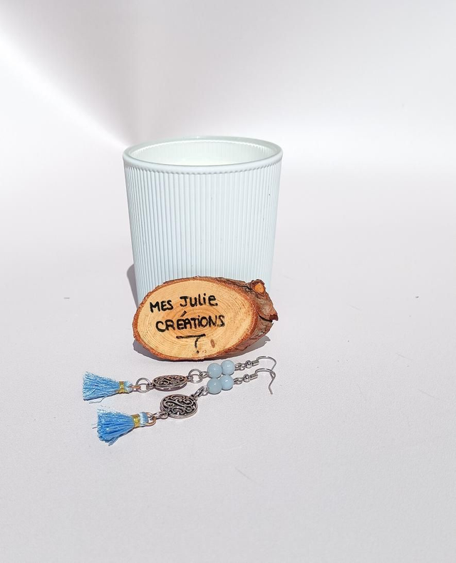 Boucles d'oreilles angelite 