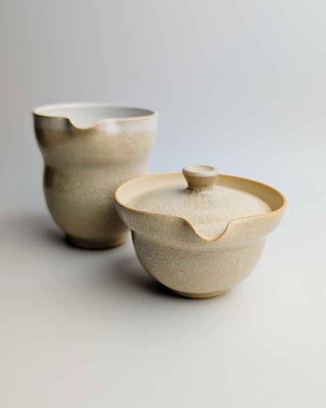 Zestaw shiboridashi i chahai "krakle"