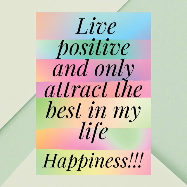 Impression Typographique Affirmation Positive en Direct / Live Positive Affirmation Typography Print:  Décoration Murale Santé Mental 