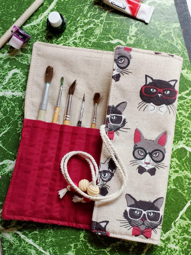Étui à Pinceaux - Kit et Cats