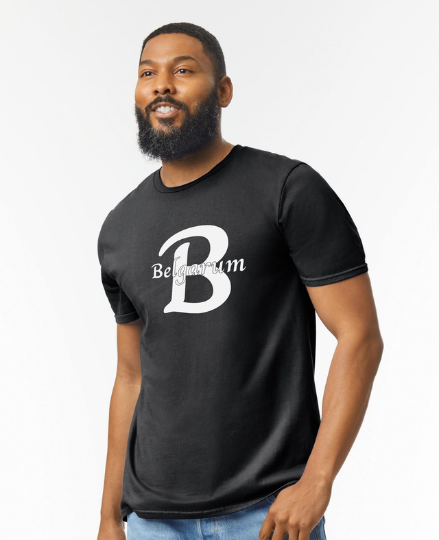 Belgarum Mens Softstyle Ringspun T-Shirt - Black