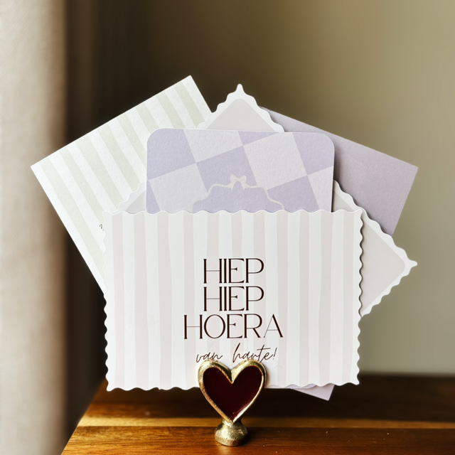 Kaartenset van 10 - liefde door de brievenbus 