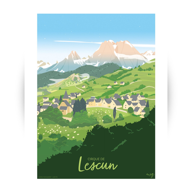 Affiche Cirque de Lescun Village été