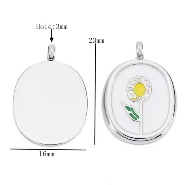 Charm Cammeo margherita 
