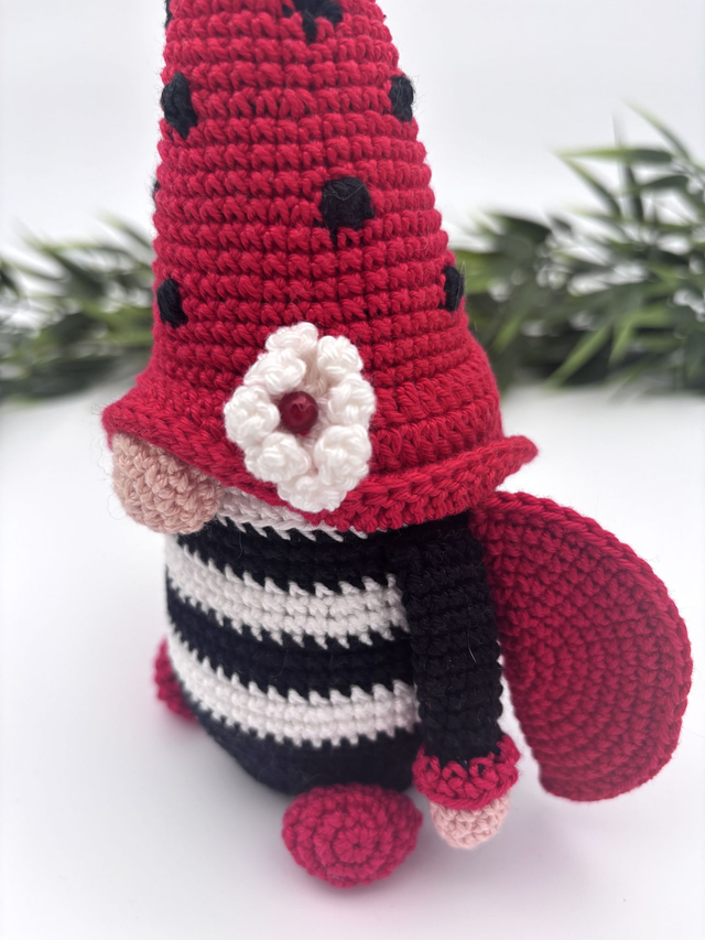 Ladybug gnome