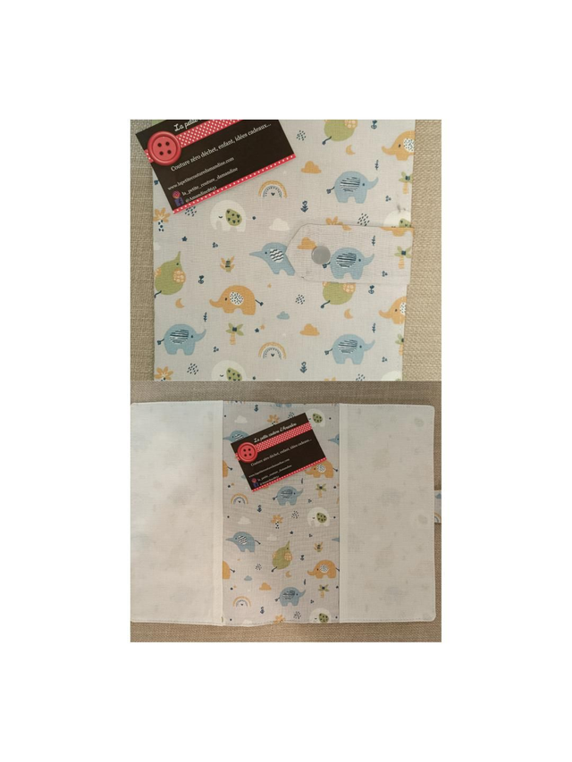 Protège carnet de santé éléphant 
