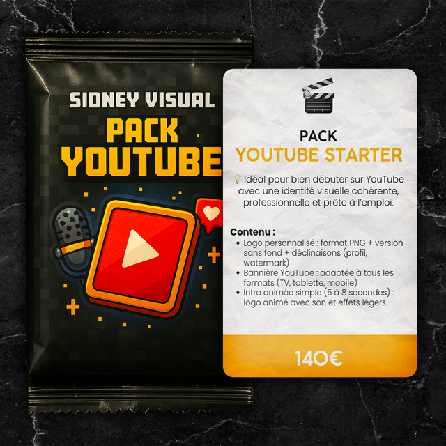 PACK YOUTUBE STARTER