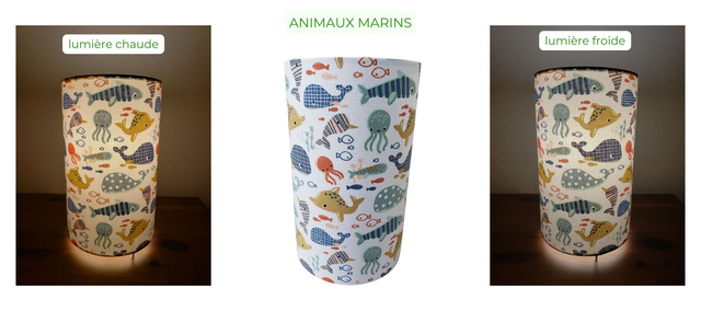 Lampe d&#039;ambiance en tissu - Taille S - Divers motifs enfants