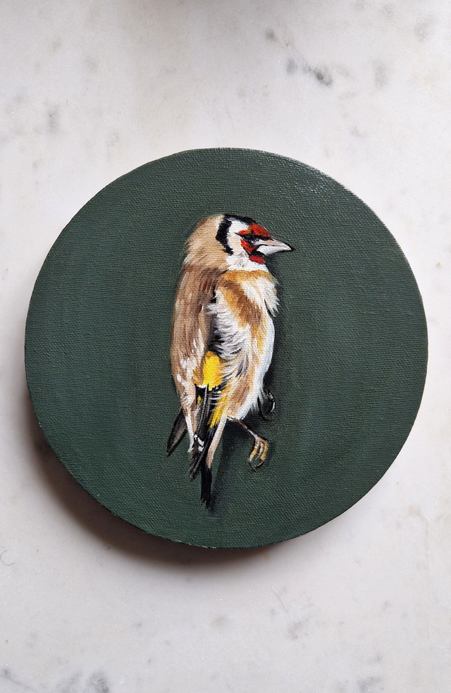 "Goldfinch - Immortality" - Original Oil Painting