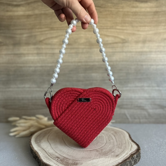 Sac Saphia rouge - petit modèle 