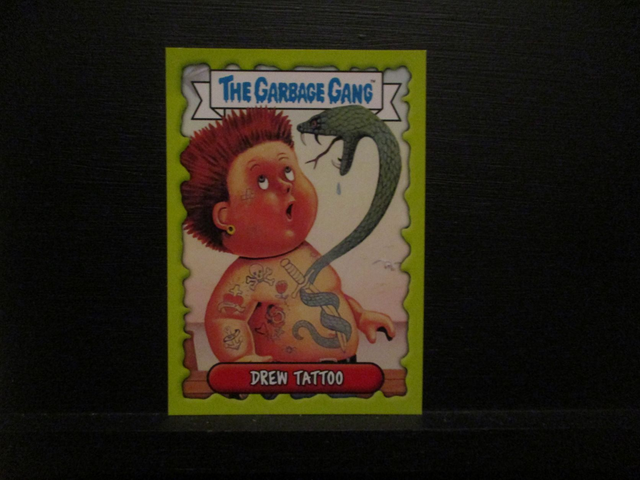 Drew Tattoo - (Topps) The Garbage Gang Original Trading Card #19