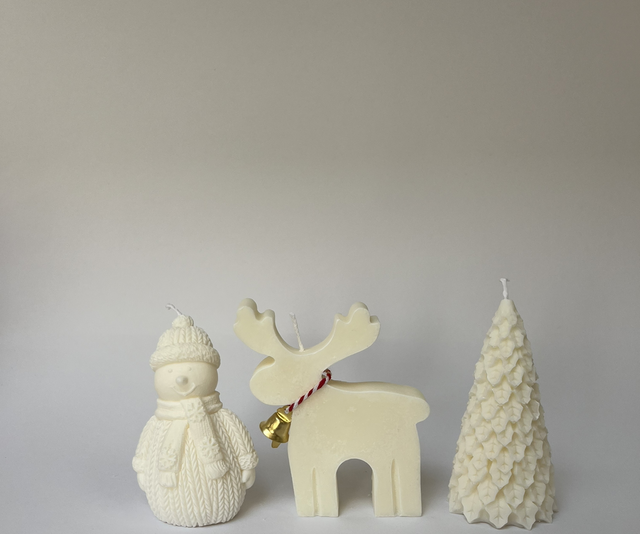 Kerstkaars set (3x)