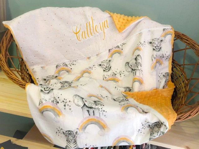 Plaid Safari arc en ciel