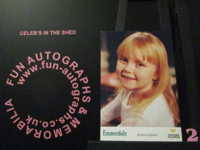 Hannah Midgley (Victoria Sugden) Original Emmerdale Yorkshire Tv Logo Cast Card (2)