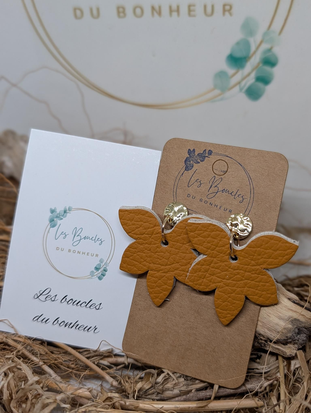 Boucles d'oreilles Sweety safran sw007