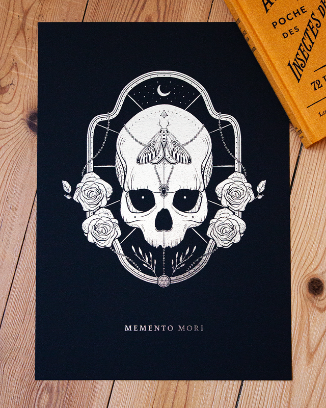 _A4-A5 / Memento mori argenté / Série limitée