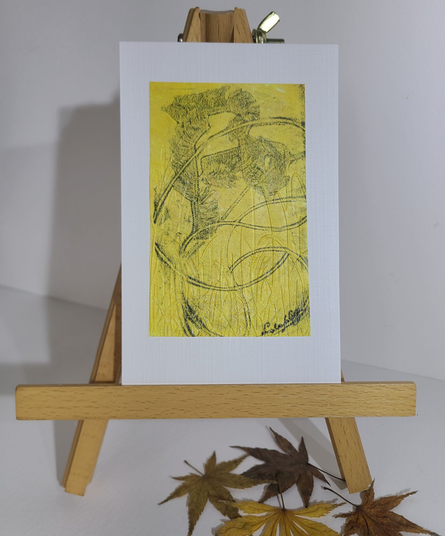 Carte végétale fait main