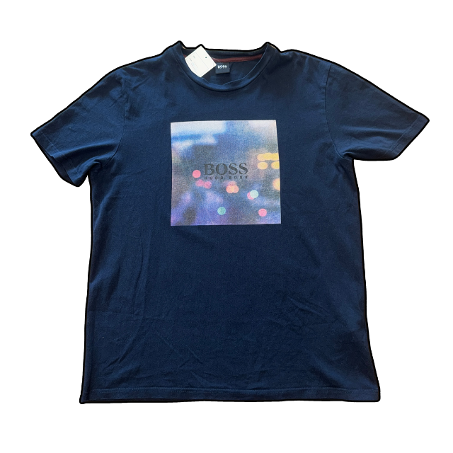 Hugo Boss Navy Graphic Tee - XL