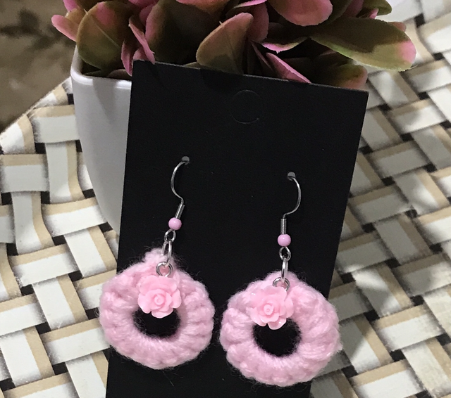  Pink Dangling Earrings- PCOD19