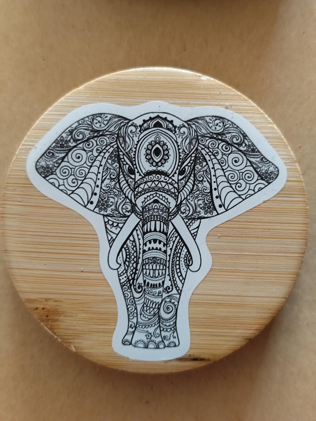 Décapsuleur éléphant mandala magnétique frigo