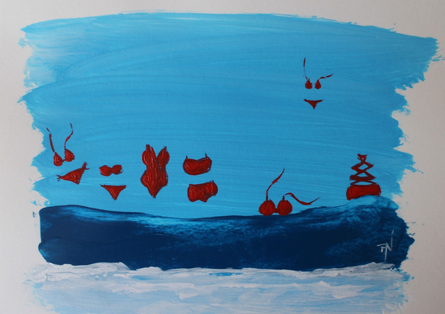 Acrylique sur papier | CHIARA, la Brillante