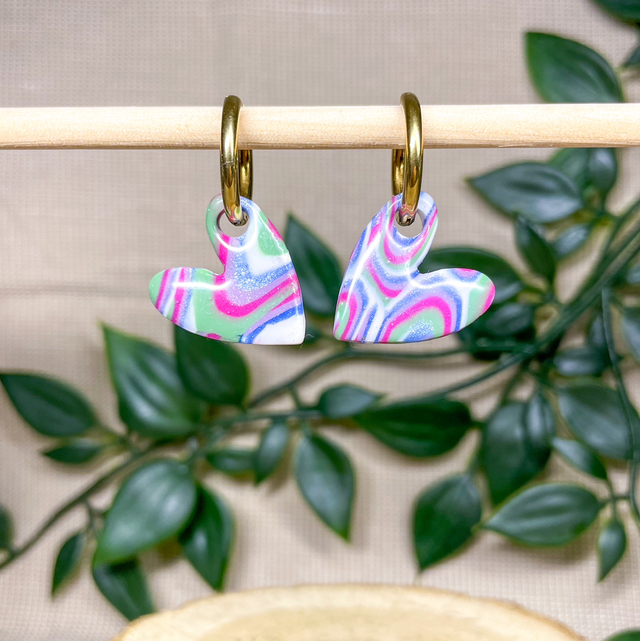 Cœurs pointu rétro 70’s (sans créoles)