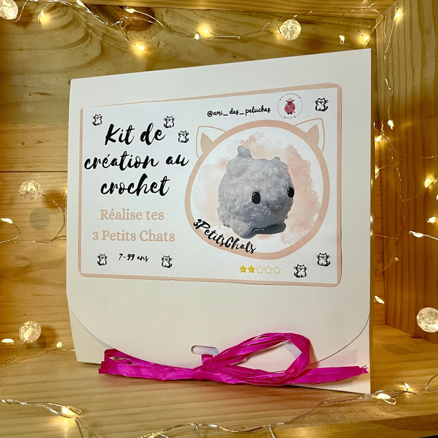Kit de création au crochet - 3 Petits Chats