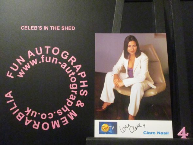 Clare Nasir Authentic Autographed GMTV 6x4 Cast Card (4)