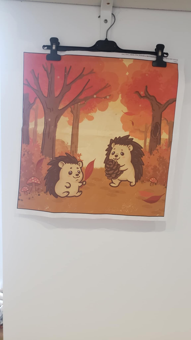 panneau housse de coussin hérisson