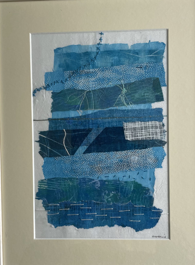 MD10 Leverburgh Memory by Maggie Davis, 36 x 46 cm Mixed Media 