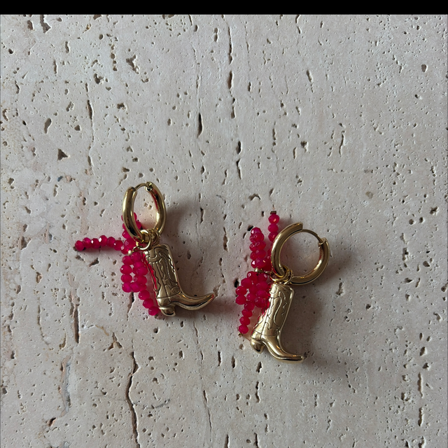 Oorbellen cowboylaarzen 