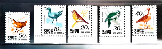 North Korea 1990 Birds Set MNH