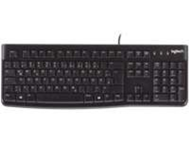 Logitech Keyboard K120 USB QWERTZ Duits Zwart