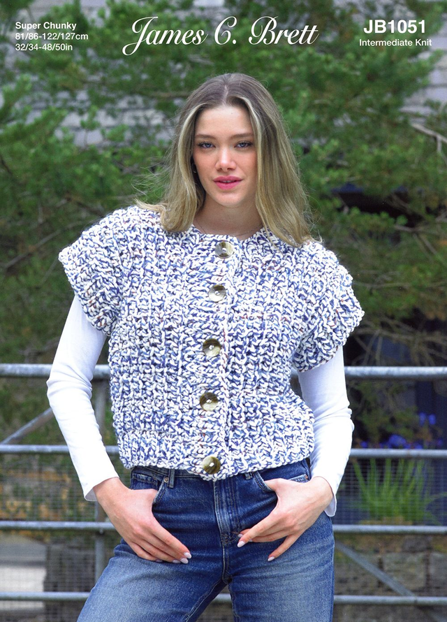 JB1051 Ladies Waistcoat Pattern